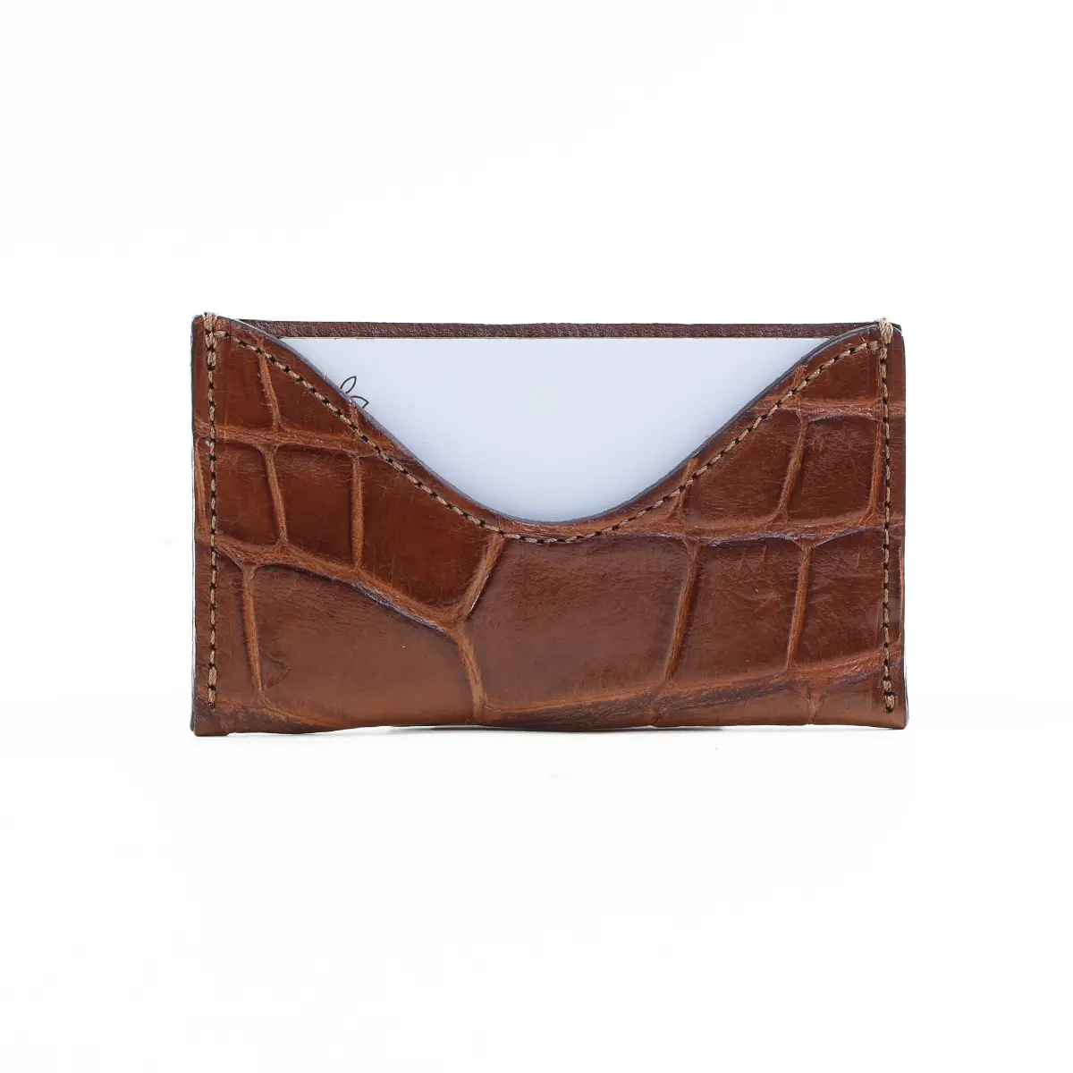 View larger image of No. 3 Card Wallet - American Alligator - 003 - Cardwallet No3 Alligator 003 Card View