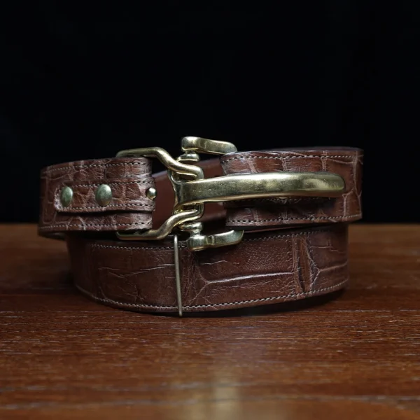 No. 5 Large Cinch Belt – One-of-a-kind – American Alligator