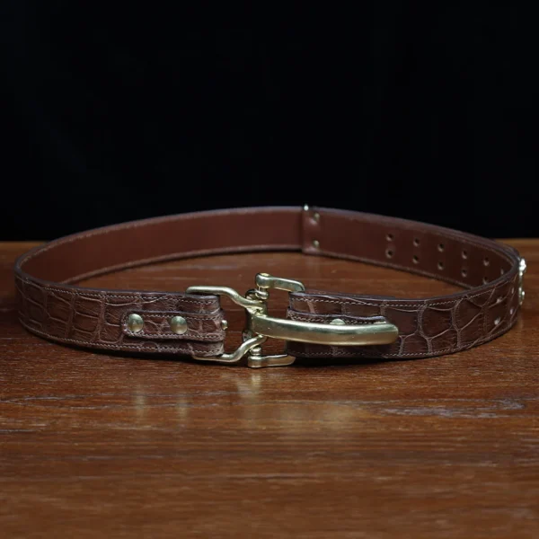 No. 5 Large Cinch Belt – One-of-a-kind – American Alligator