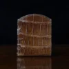 American Alligator front pocket wallet, showing the back - id 001