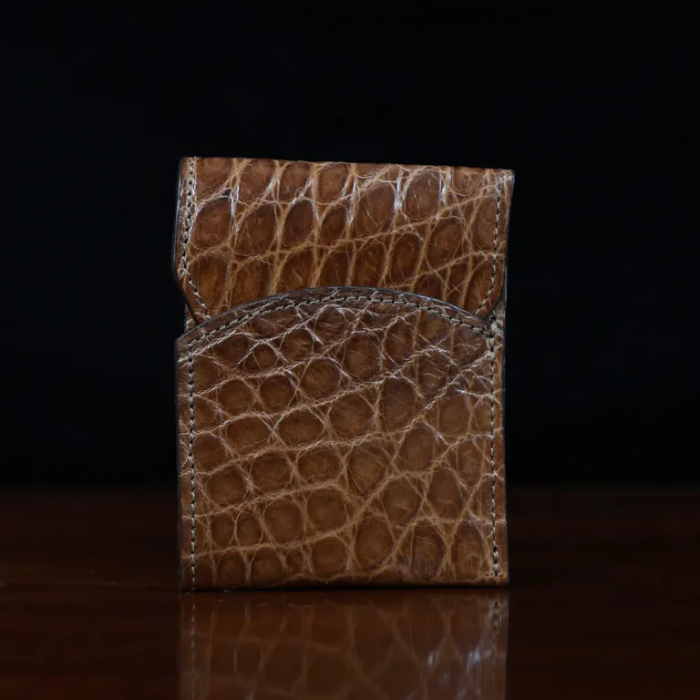 American Alligator front pocket wallet, showing the front - id 001