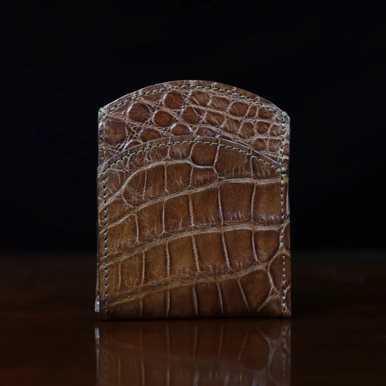 American Alligator front pocket wallet, showing the front - id 001
