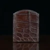 American Alligator front pocket wallet, showing the back - id 002