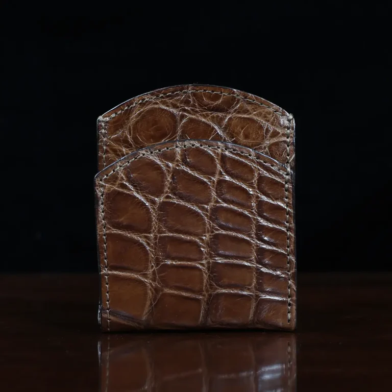 American Alligator front pocket wallet, showing the front - id 002