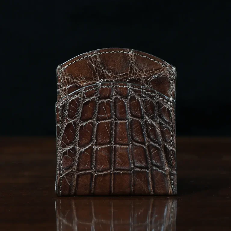 American Alligator front pocket wallet, showing the front - id 002