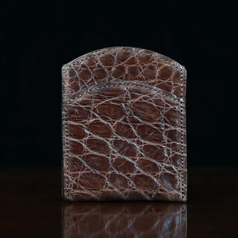 American Alligator front pocket wallet, showing the front - id 002