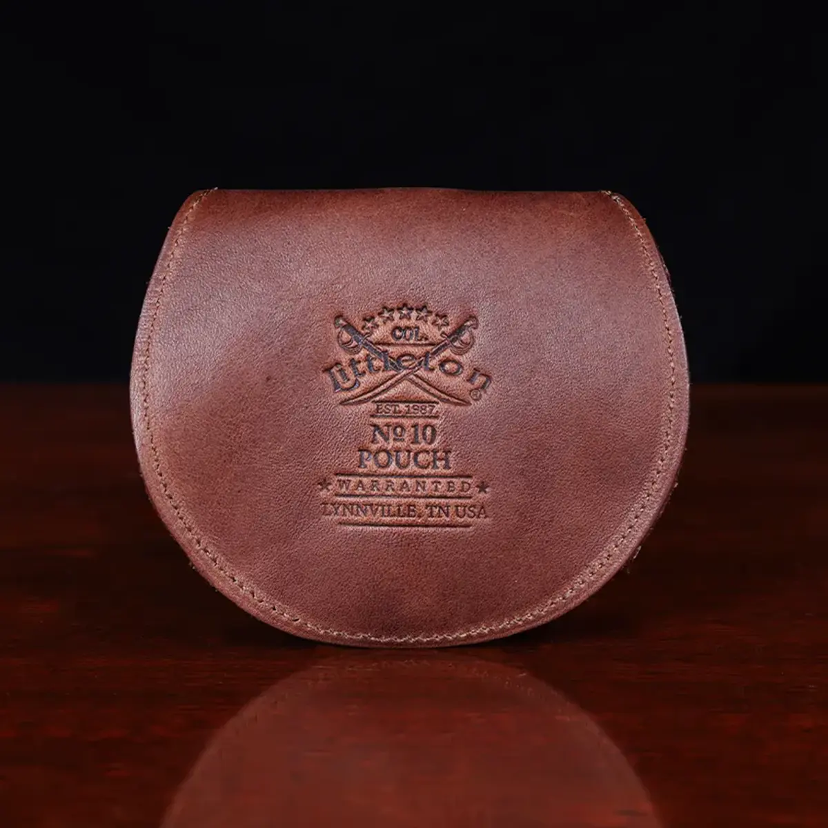 no 10 pouch showing the back view