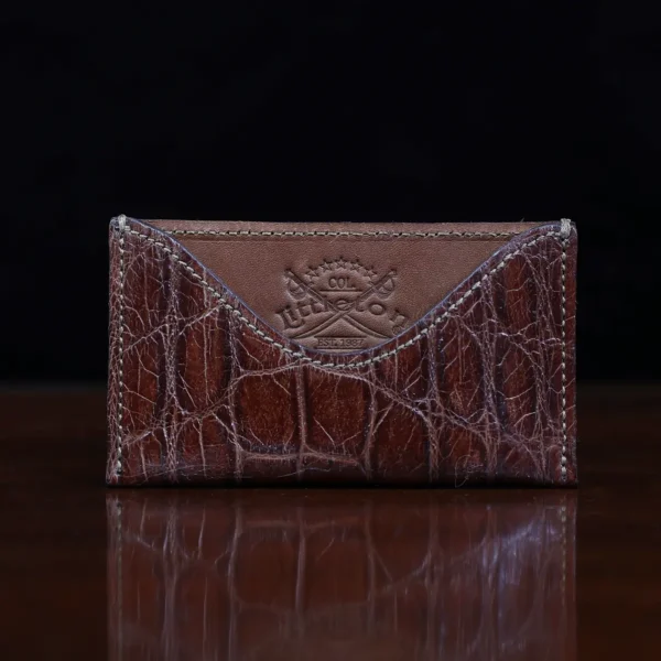 No. 3 Card Wallet – American Alligator – 002