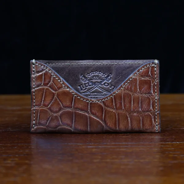 No. 3 Card Wallet – American Alligator – 003