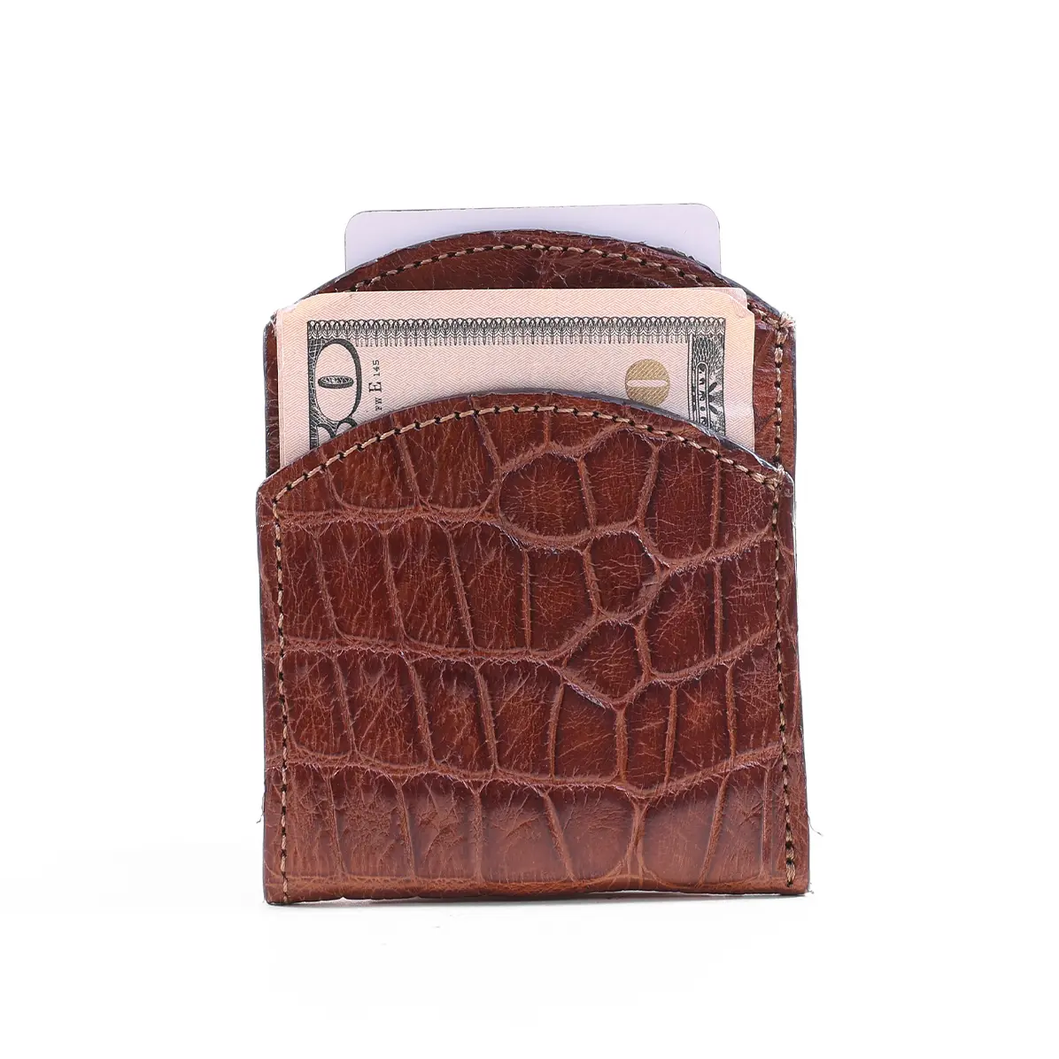 View larger image of American alligator front pocket wallet - id 001 - front side
