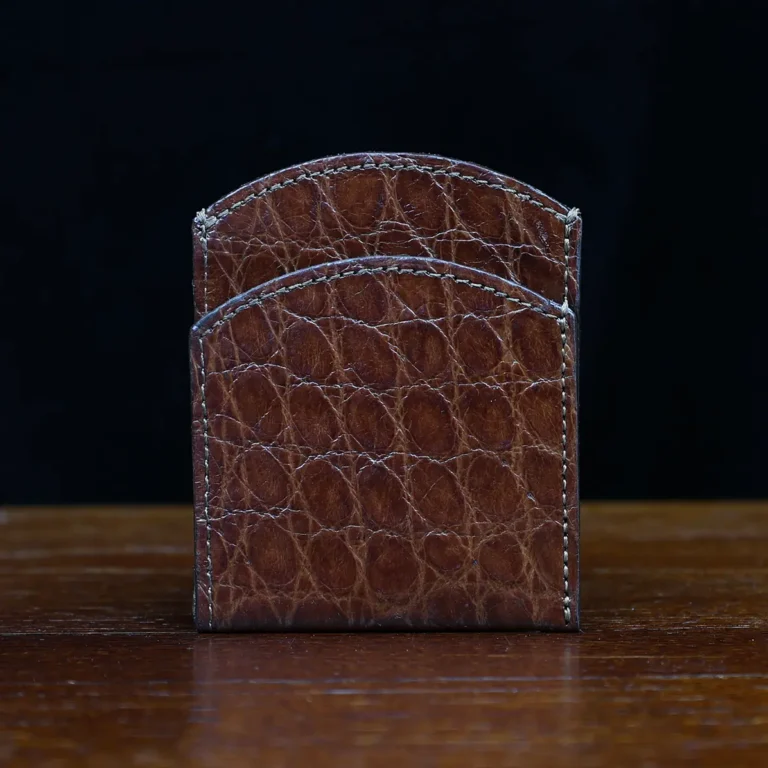 american alligator front pocket wallet - id 001 - front side