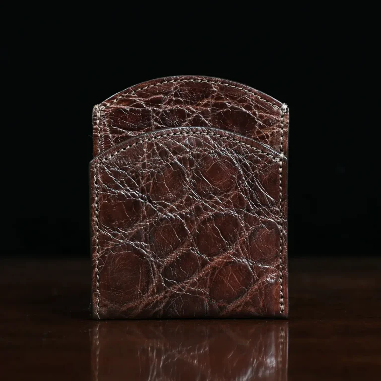 American Alligator front pocket wallet, showing the front - id 002