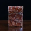 Front Pocket Wallet with Fold-Over Flap - American Alligator - 001