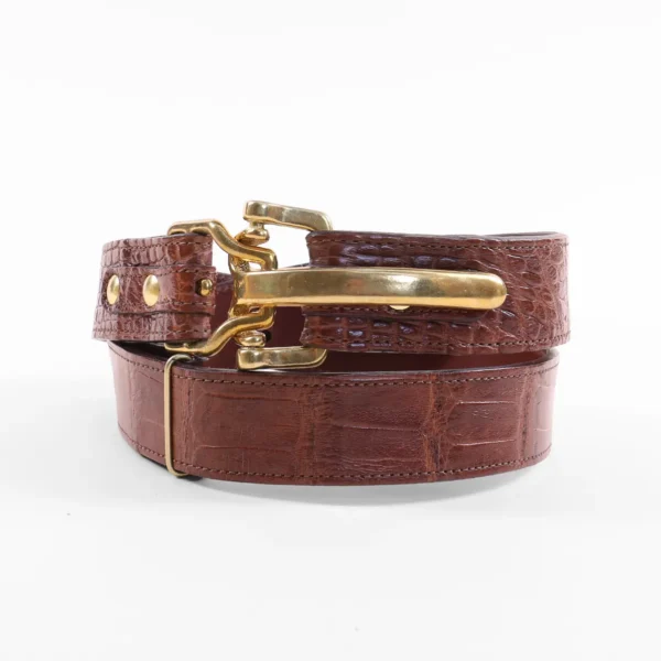 No. 5 Large Cinch Belt – One-of-a-kind – American Alligator