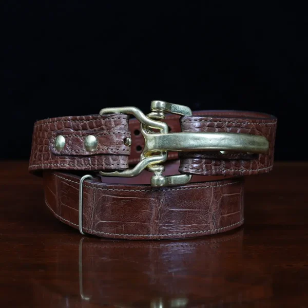 No. 5 Large Cinch Belt – One-of-a-kind – American Alligator