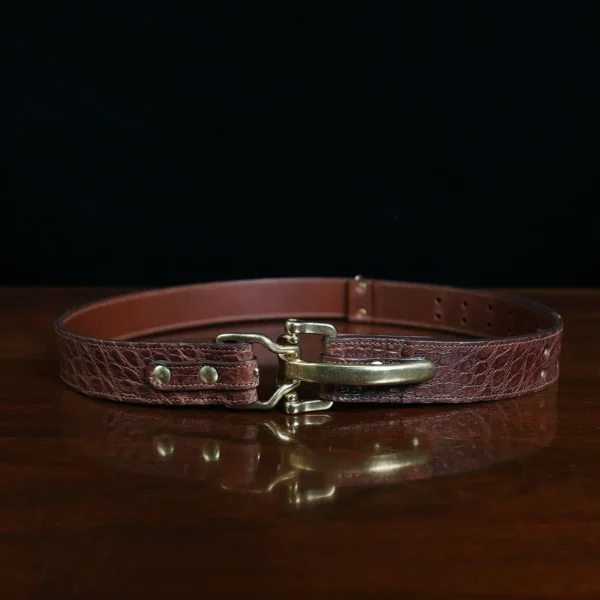 No. 5 Large Cinch Belt – One-of-a-kind – American Alligator