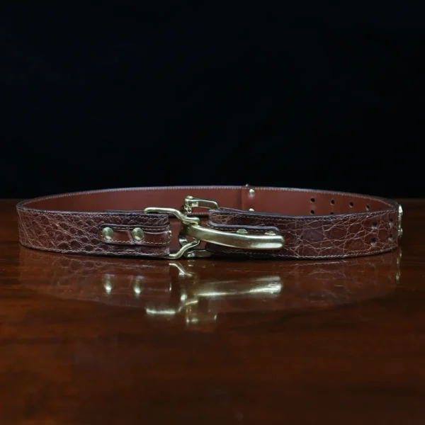 No. 5 Large Cinch Belt – One-of-a-kind – American Alligator