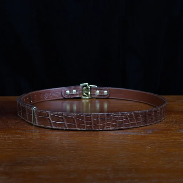 No. 5  XLarge Cinch Belt – One-of-a-kind – American Alligator