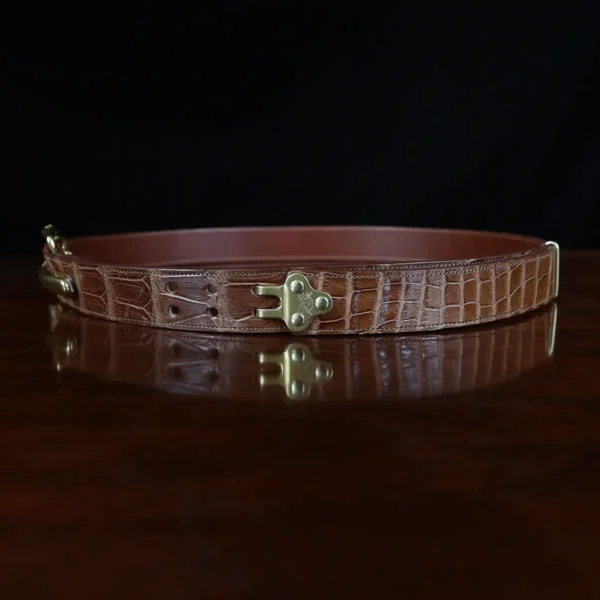 No. 5  XLarge Cinch Belt – One-of-a-kind – American Alligator
