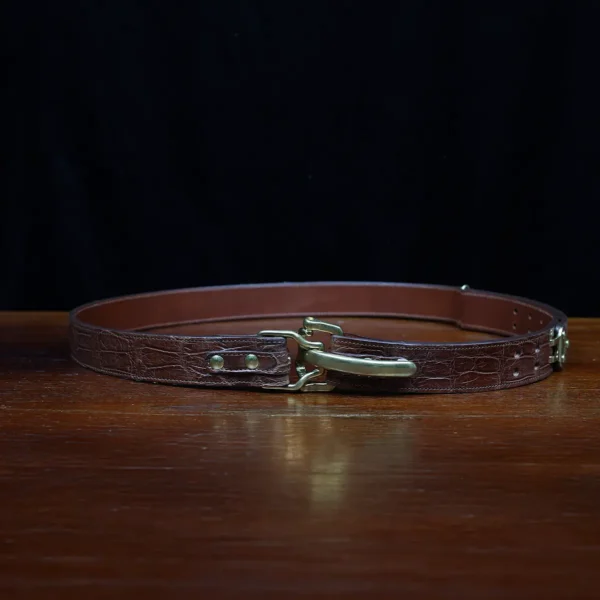 No. 5 XLarge Cinch Belt – One-of-a-kind – American Alligator