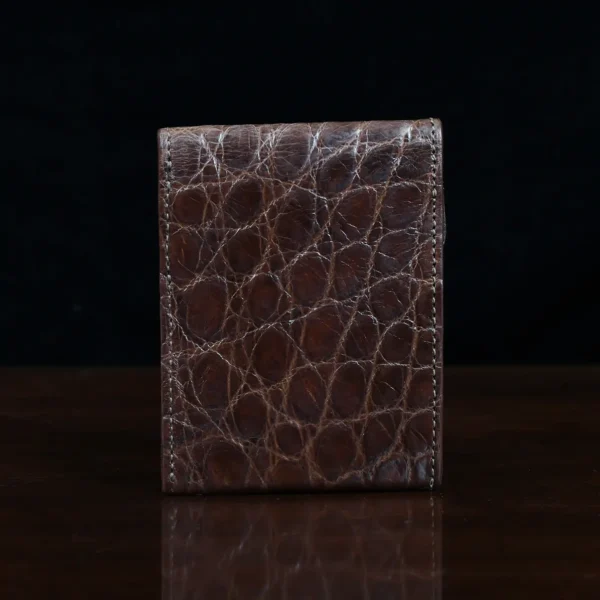 Front Pocket Wallet with Fold-Over Flap – American Alligator – 003