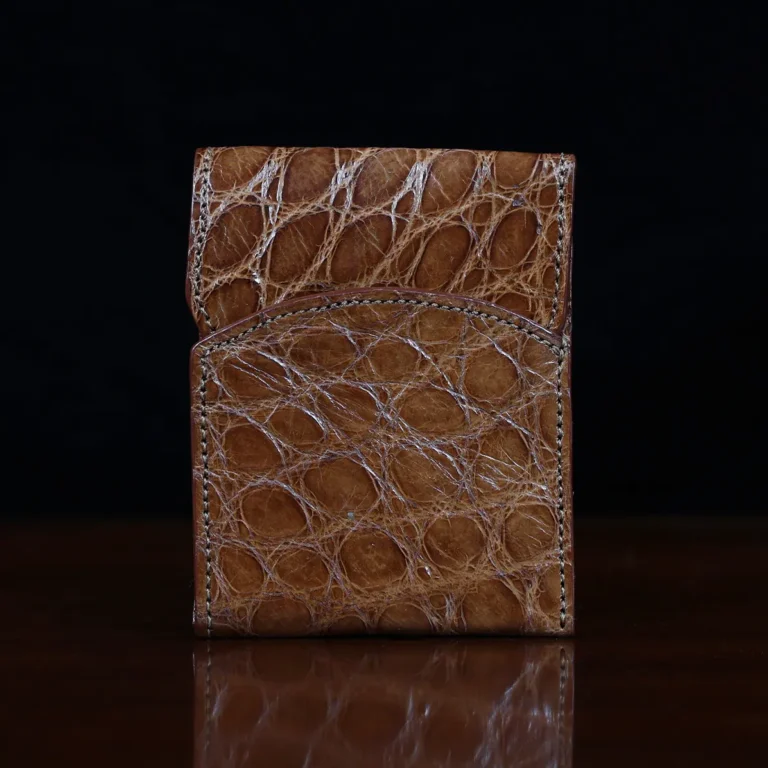 American Alligator front pocket wallet, showing the front.