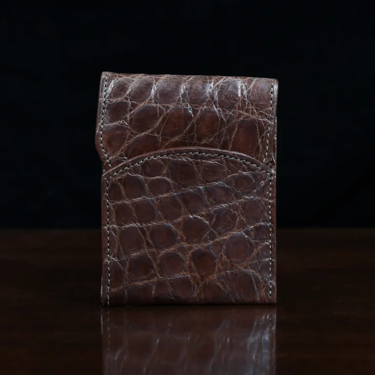 American Alligator front pocket wallet, showing the front - id 003