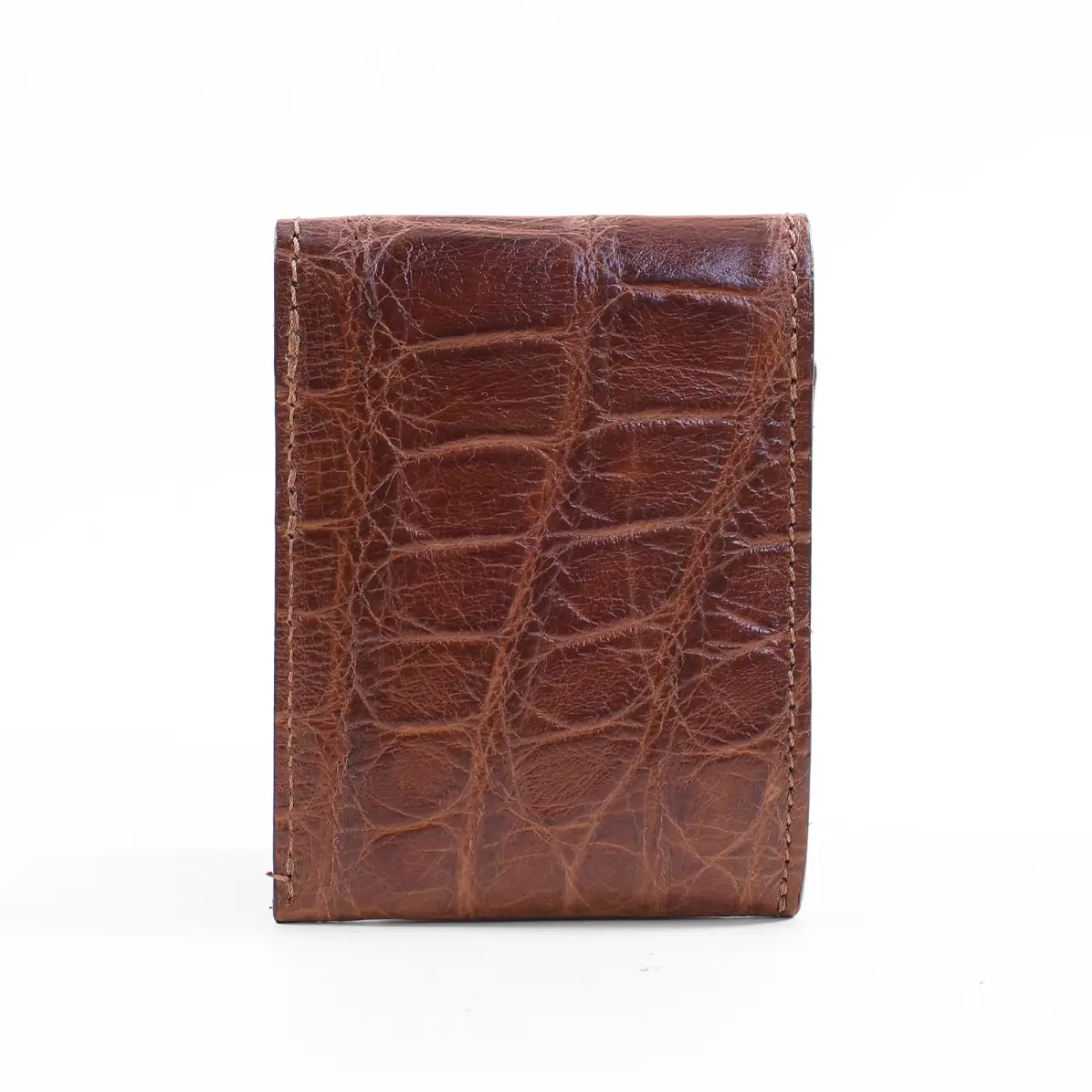 View larger image of American Alligator front pocket wallet, showing the back - id 003