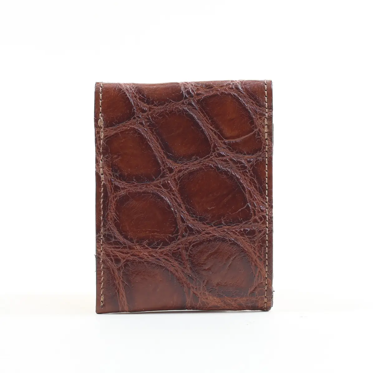 View larger image of American Alligator front pocket wallet, showing the back- id 003