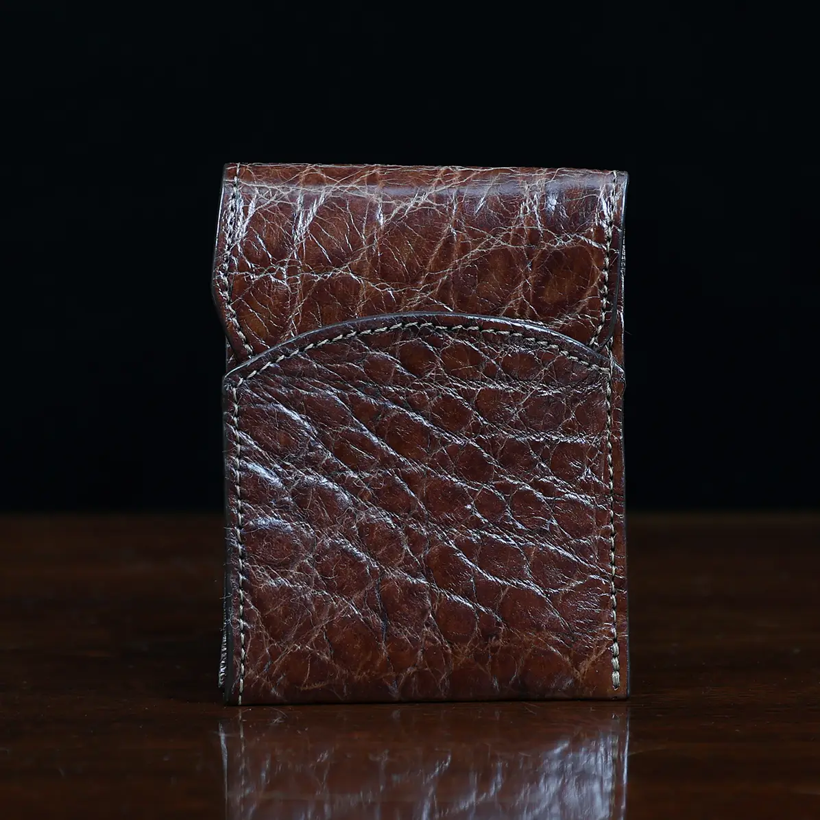 View larger image of American Alligator front pocket wallet, showing the front - id 003