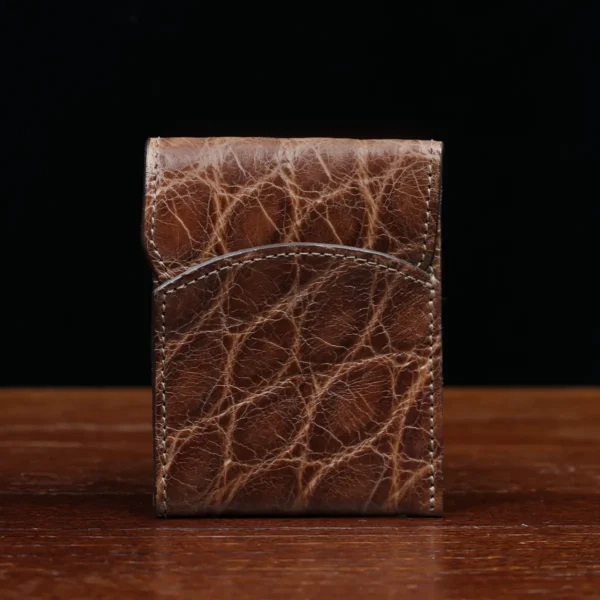 Front Pocket Wallet with Fold-Over Flap – American Alligator – 003