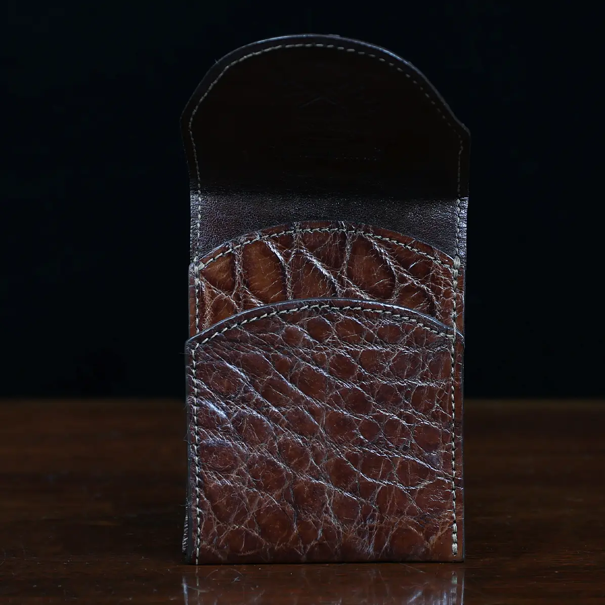 View larger image of American Alligator front pocket wallet, showing the front - id 003