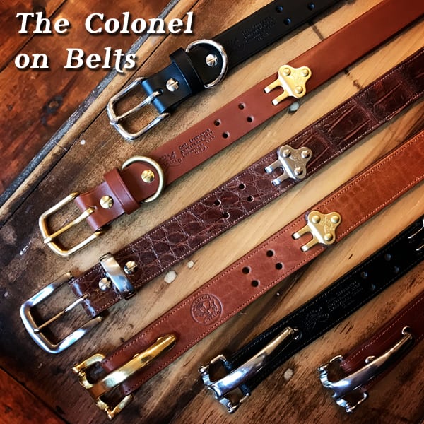 Kocome Mens Retro Brass Leather Belt Craft Littleton Cavalry Bags Fitting Tool 
