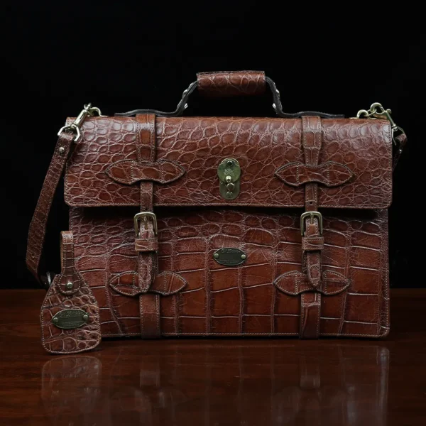No. 1943 Navigator Briefcase – American Alligator