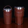traveler leather tumbler sleeves in 20 oz and 30 oz