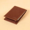 no 102 vintage brown billfold with personalization stamp