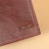 no 102 vintage brown billfold with personalization