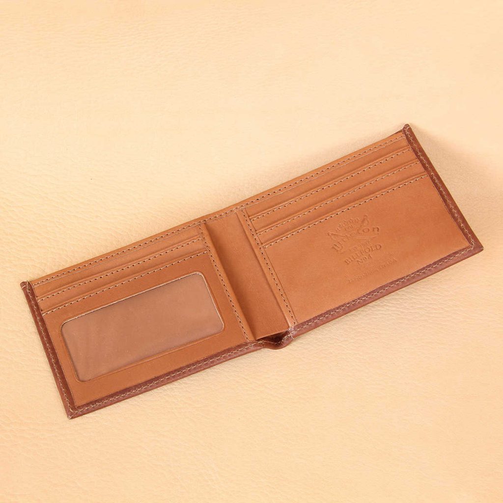 Leather Billfold Wallet No.4, Personalized USA Made Bifold | Col. Littleton
