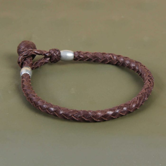 Best Leather Bracelet Braided W Pewter Beads Col Littleton Products All