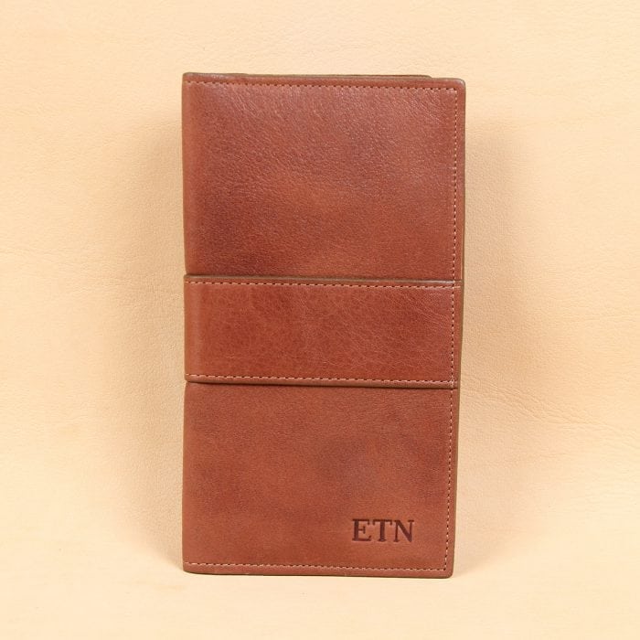 leather checkbook cover no
