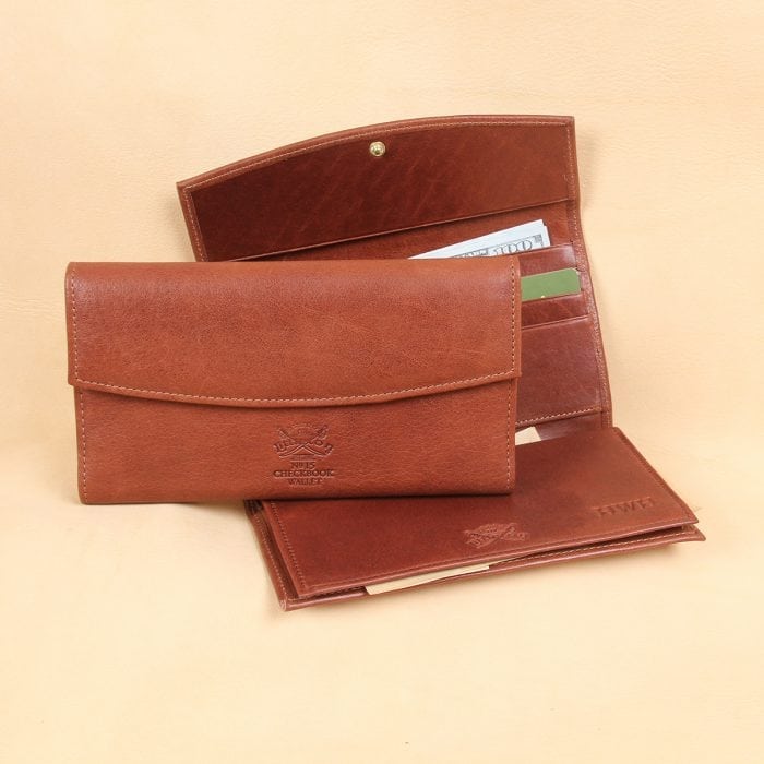 Leather Checkbook Wallet No 15 Best USA Made Col Littleton