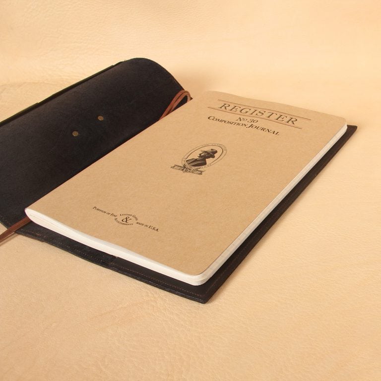 no 30 black brown leather journal notebook cover with journal