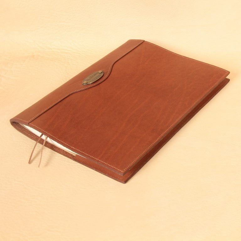 no 30 vintage brown leather journal notebook cover