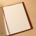 no 30 vintage brown leather journal notebook cover with notebook