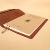 no 30 vintage brown leather journal notebook cover with notebook