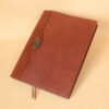 no 30 vintage brown leather journal notebook cover