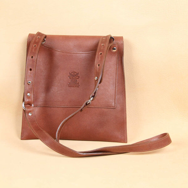 leather handbag crossbody brown back