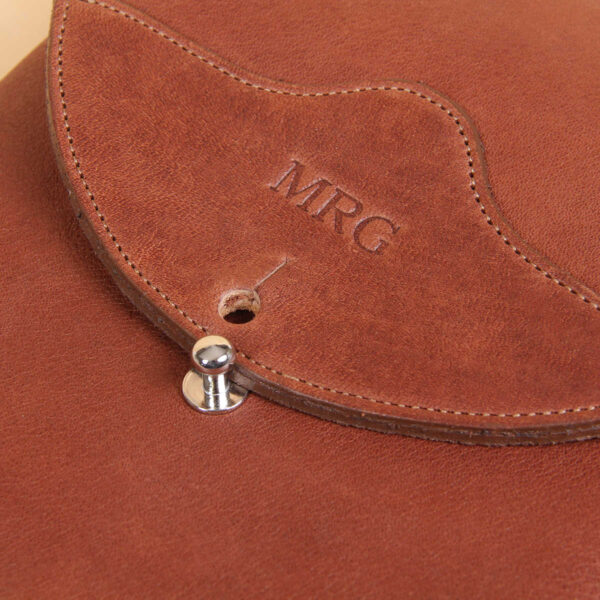 leather handbag crossbody brown closure