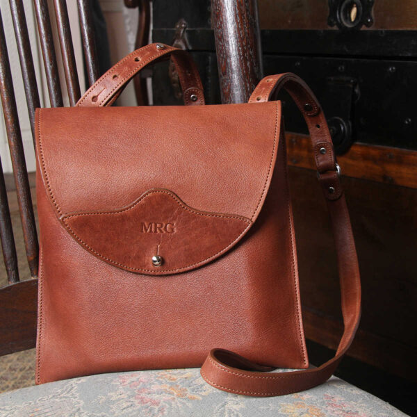 leather handbag crossbody brown main