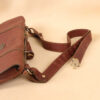 leather document bag with strap